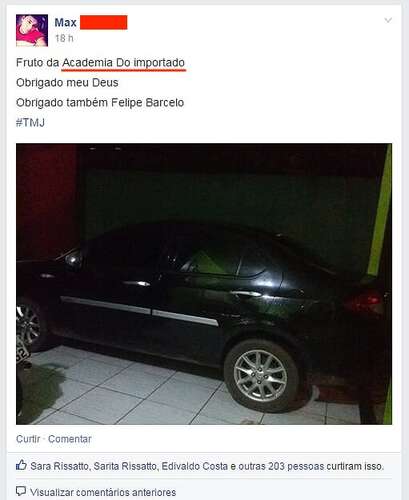 Conseguiu comprar seu carro.