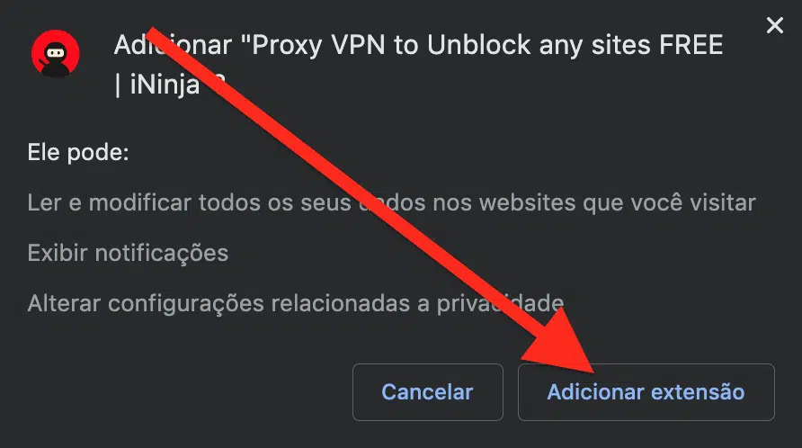 Como Adicionar Proxy VPN sites Ininja