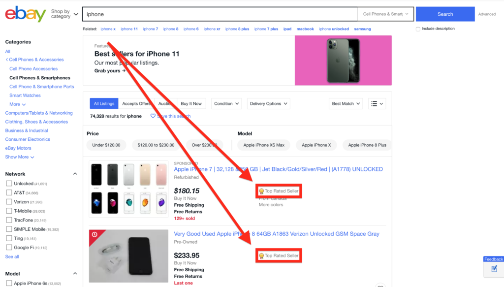 Top Rated Seller Ebay