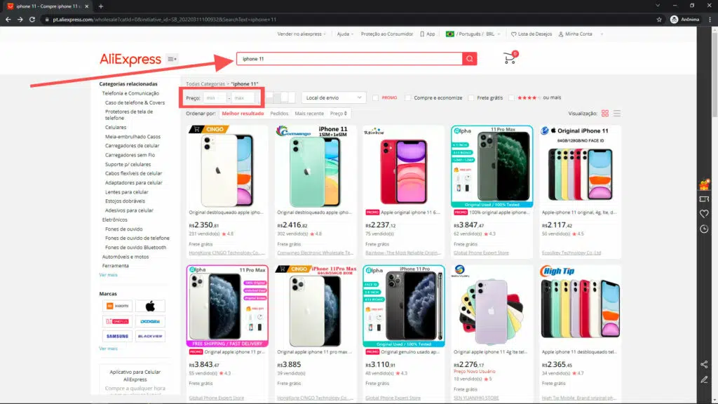 Onde comprar iPhone barato no Aliexpress passo a passo