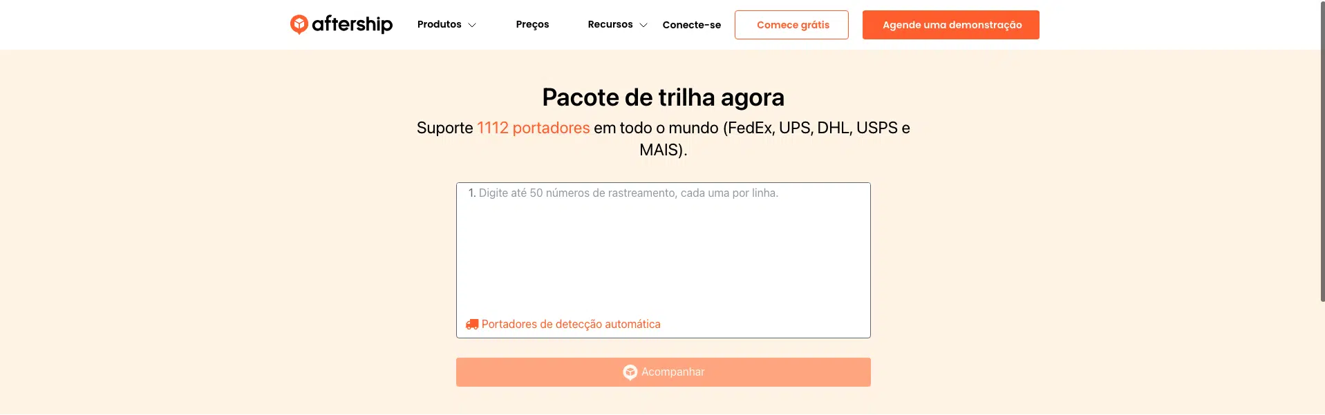 rastreamento do aliexpress pelo site do AfterShip