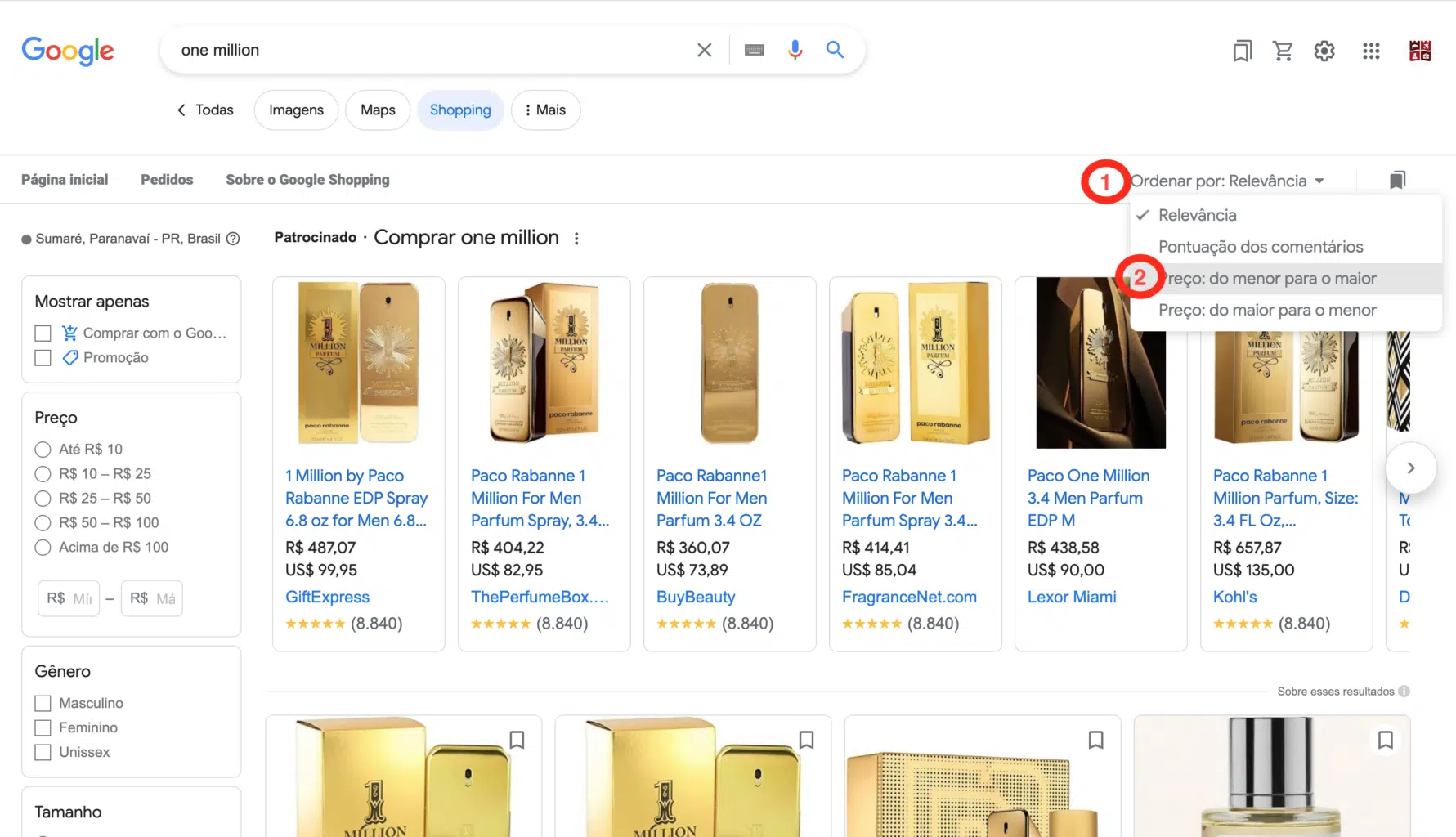 Como importar dos Eua com o Google Shopping